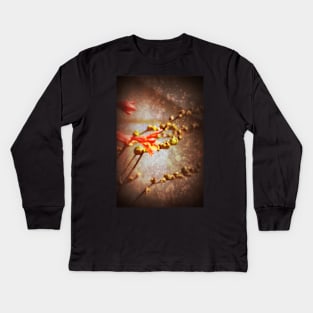 flowers by the Methodist church in Rainier Kids Long Sleeve T-Shirt